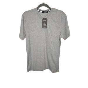 NWT Emperor‎ Apparel Men's V-Neck T-shirt in Heather Gray Size Small